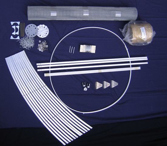 1.5 Meter MESH DISH KIT, with all parts