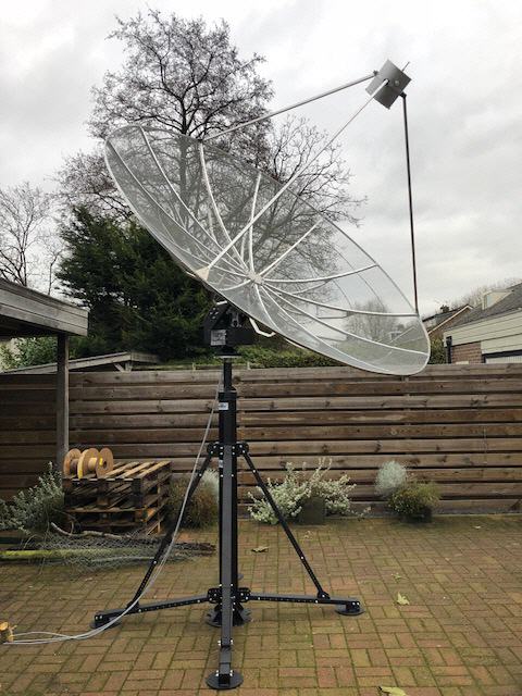 STR-02 and mounted 2.4Meter Dish