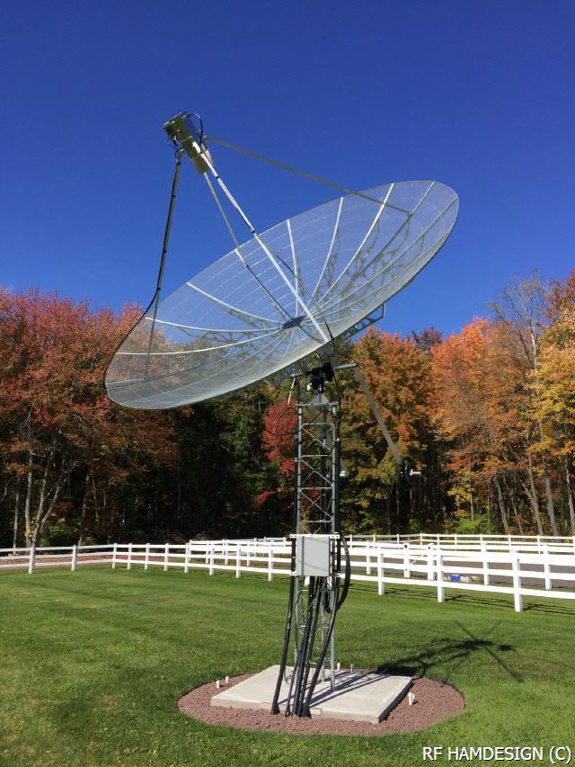 4.5 Meter Dish Ready on NC1I Loction USA (1296MHz EME)