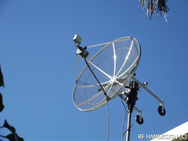 1 Meter Dish and LHCP Dish Feed
